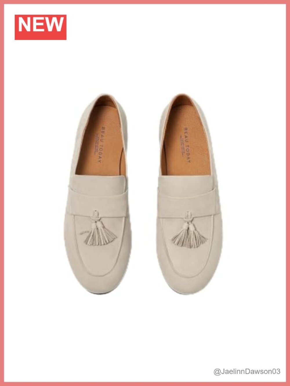 Women's Tassel Loafers Calfskin Suede Flat Slip-On Dress Shoes